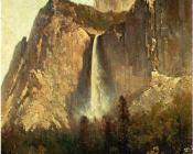 托马斯 希尔 : Bridal Veil Falls Yosemite Valley
